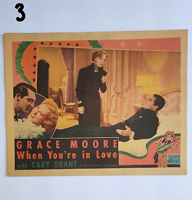 original vintage Lobby card When You're in Love 1937 movie poster