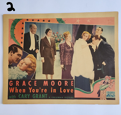 original vintage Lobby card When You're in Love 1937 movie poster
