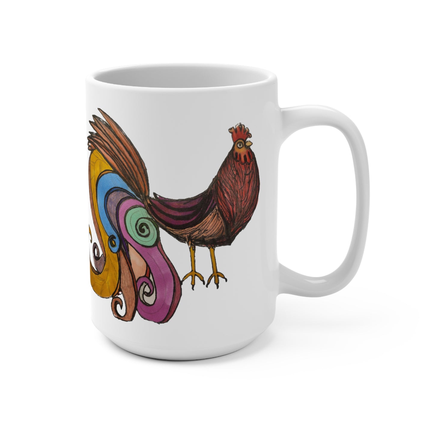 Signed Rooster™ Clucking Quotes Mug 15oz Thats a huge