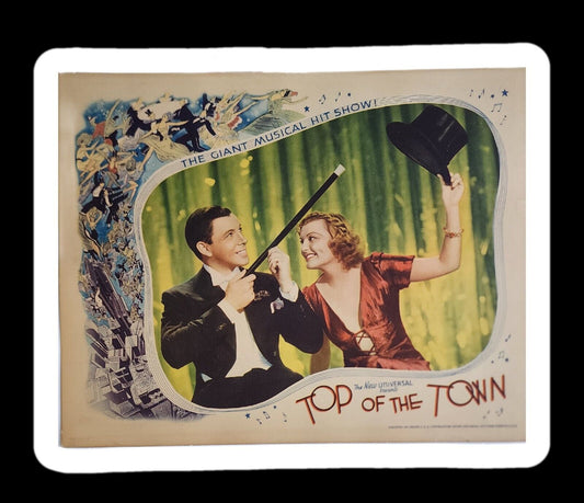  Vintage Original 1937 'Top Of The Town' Lobby Card Movie Poster Musical 11x14"