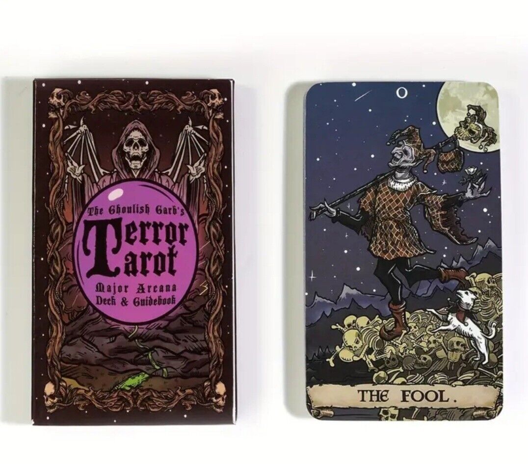 Terror Tarot - 22 Card Deck Major Arcana Gothic Halloween Tarot Card Pocket Deck