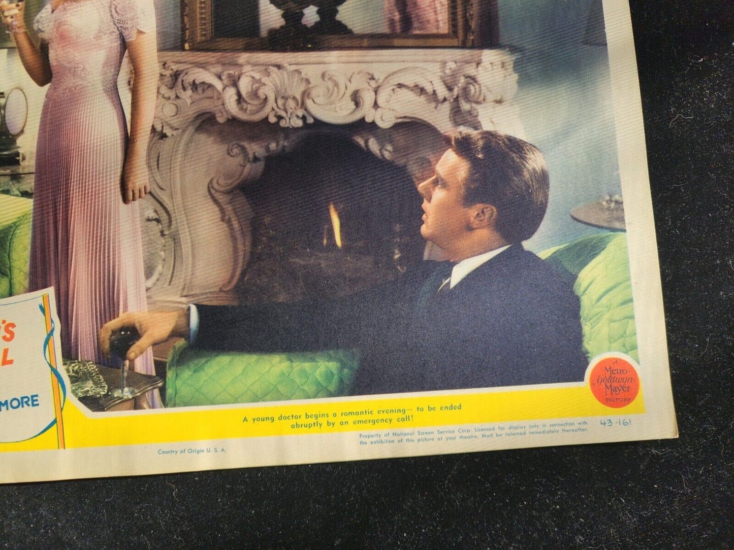 Vintage Original Dr Gillespie's Criminal Case 1934 Lobby Card Movie Poster 11x14