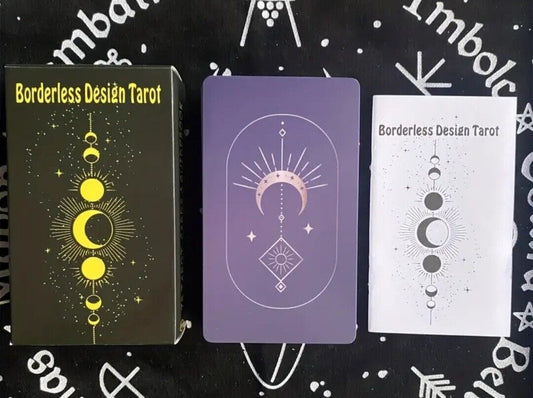 Borderless Design Tarot deck with guidebook new