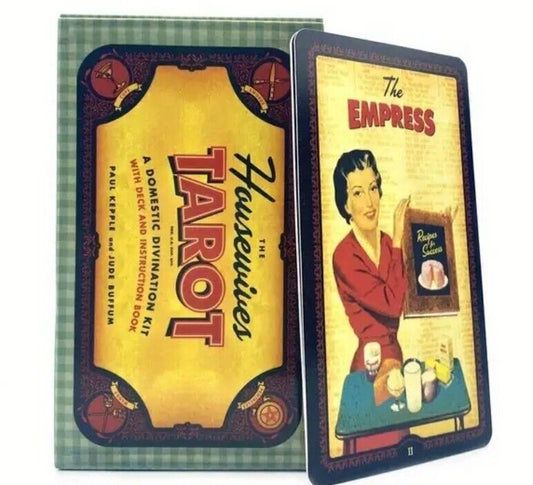 The Housewives Tarot A Domestic Divination Kit - 78 Card Deck with Guidebook