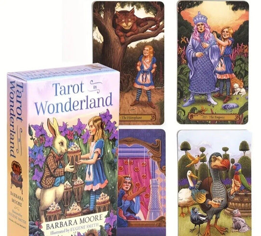 Tarot In Wonderland: A 78 Cards Deck English Version Future Telling Fate Oracle